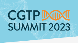 Image of DNA with text 'CGTP Summit 2023'
