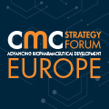 Image with text 'CMC Strategy Forum Advancing Biopharmaceutical Development North America'
