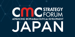 Image with text 'cmc strategy forum japan advancing biopharmaceutical development'