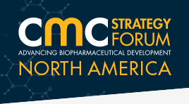 Image with text 'CMC Strategy Forum North America Advancing Biopharmaceutical Development'
