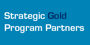 Image with text 'strategic gold program partners'