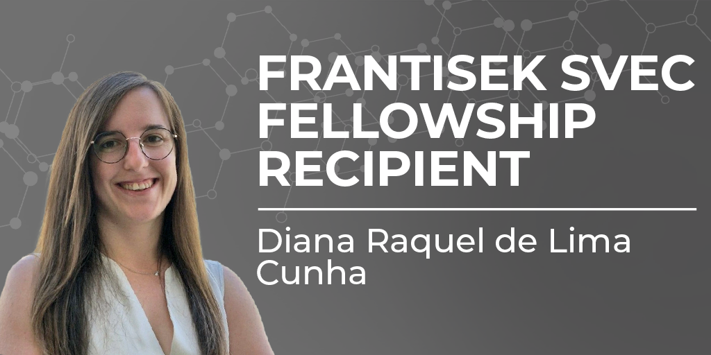 Professional headshot of female with text 'Frantisek Svec Fellowship Recipient Diana Raquel de Lima Cunha'