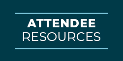 Blue graphic with text 'Attendee Resources'