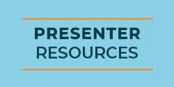 Image with text 'Presenter Resources'