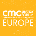 Image with text 'CMC Strategy Forum Advancing Biopharmaceutical Development Europe'