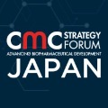 Image with text 'CMC Strategy Forum Japan Advancing Biopharmaceutical Development'