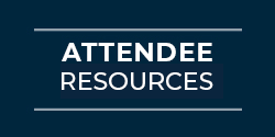 Blue graphic with text 'Attendee Resources'