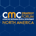 Image with text 'CMC Strategy Forum Advancing Biopharmaceutical Development North America'