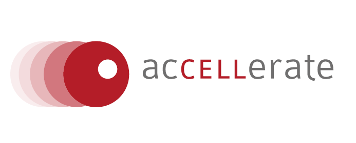 Company logo with text 'accellerate'