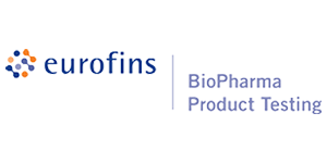 Company logo with text 'Eurofins BioPharma Product Testing'