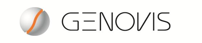 company logo with text "genovis"