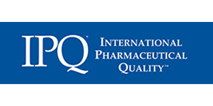 Company logo with text 'IPQ International Pharmaceutical Quality'