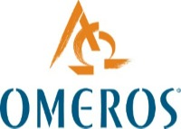 company logo with text 'omeros'