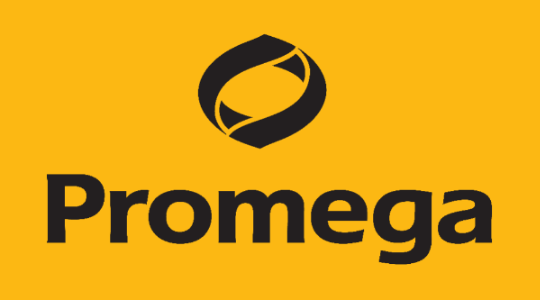 Company logo with text 'promega'