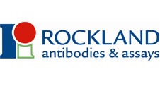 Company logo with text 'Rockland antibodies & assays'