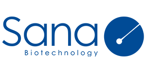 Company logo with text 'Sana Biotechnology'