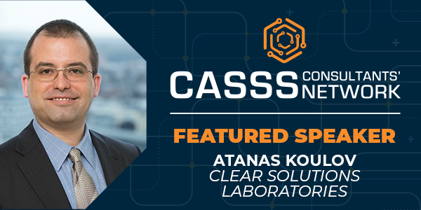 CASSS Consultants' Network Featured Speaker Atanas Koulov, Clear Solutions Laboratories