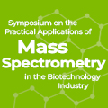 Image with text 'symposium on the practical applications of mass spectrometry in the biotechnology industry'