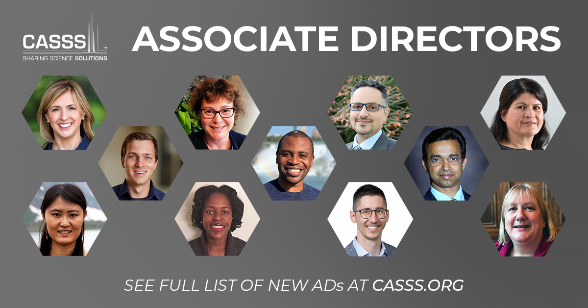 Men and women of various backgrounds and text 'CASSS Associate Directors See Full List of New ADs at casss.org'