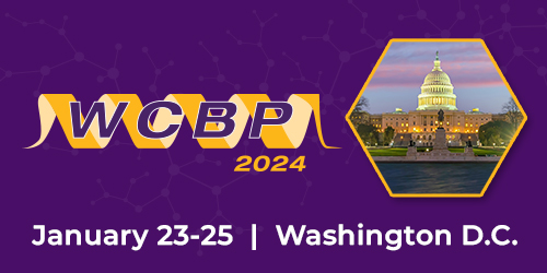 Image of Capitol Building with text 'WCBP 2024 January 23-25 Washington D.C.'