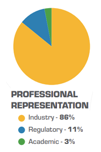 professional representation chart Image of a pie chart with text 'professional representation'