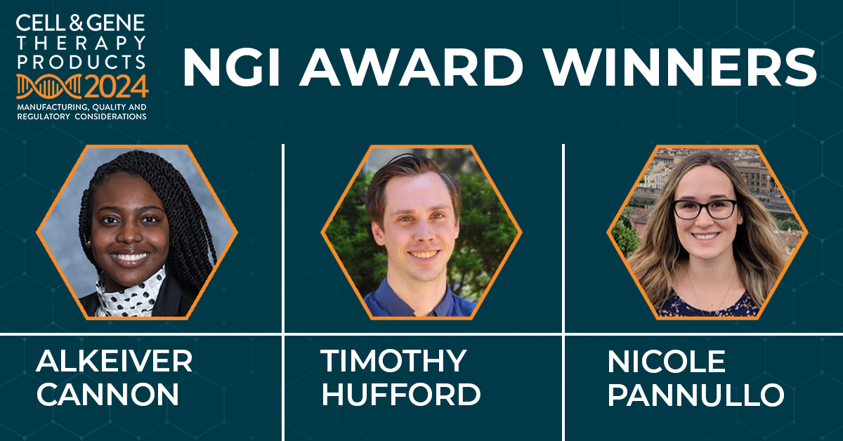Cell & Gene Therapy Products 2024 NGI Award Winners Alkeiver Cannon Timothy Huffod Nicole Pannullo