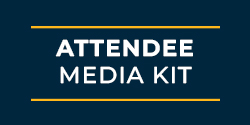 Image of blue background with text 'attendee media kit'